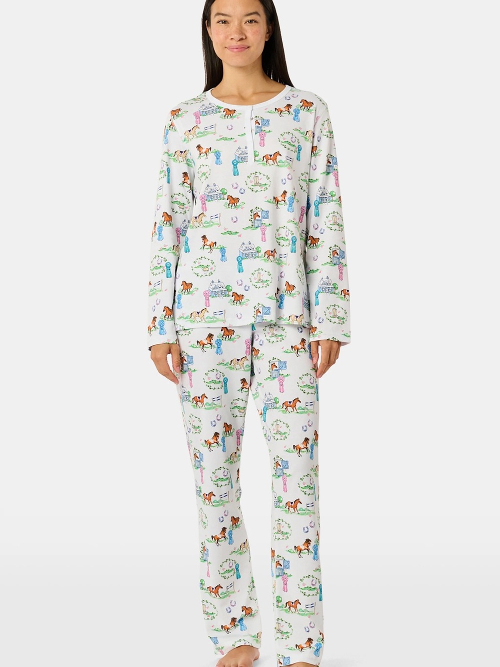 roller rabbit saddle up pajama set